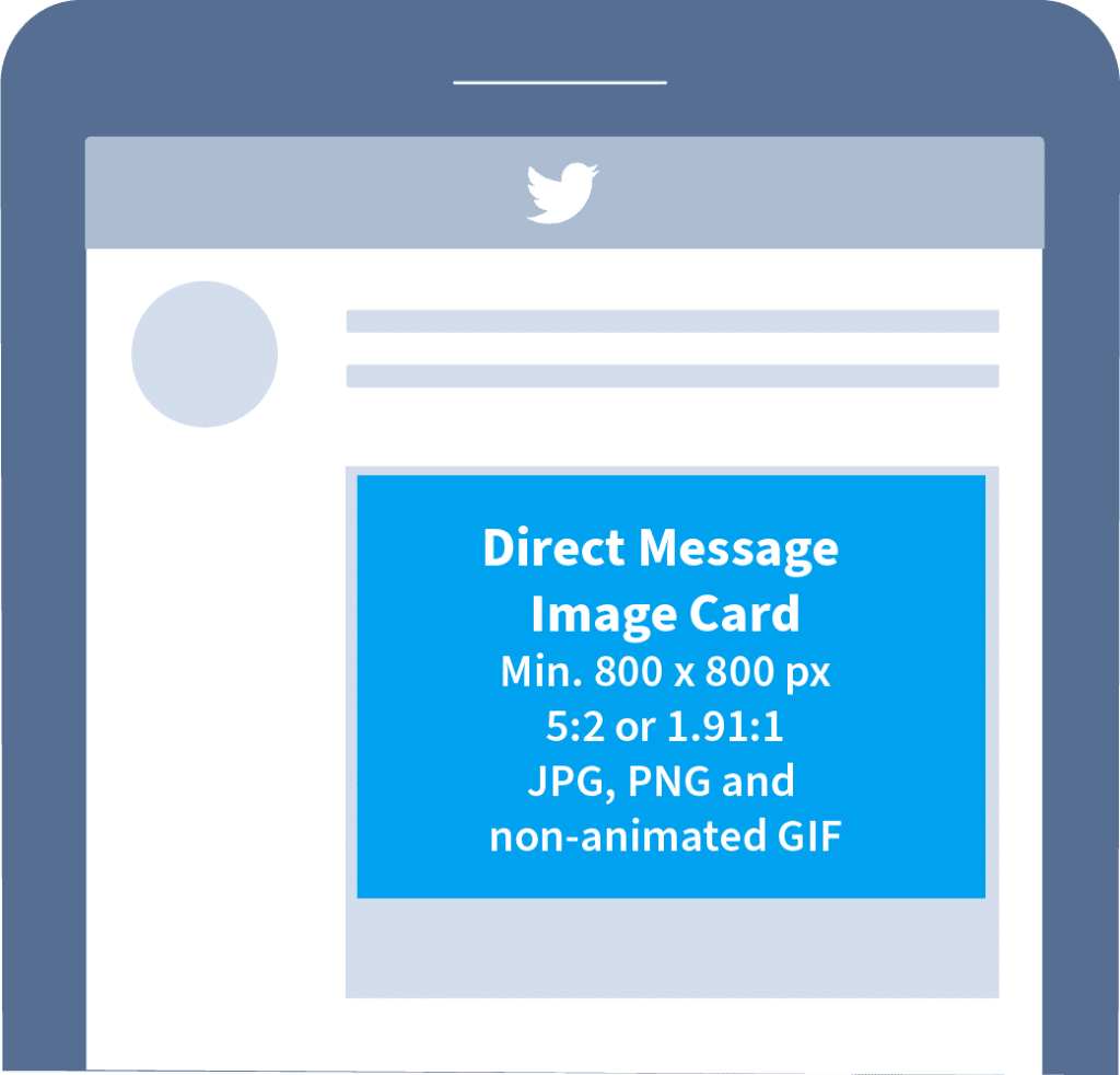 TW Direct Message Image Card Specs