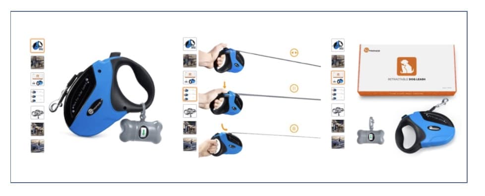 Example of how to clearly show features in image for Amazon Ads